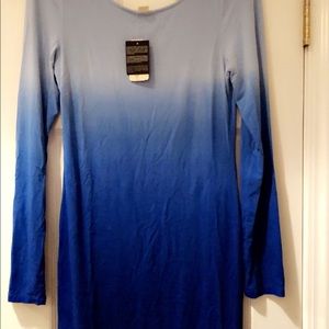Ombre blue bodycon dress large never worn